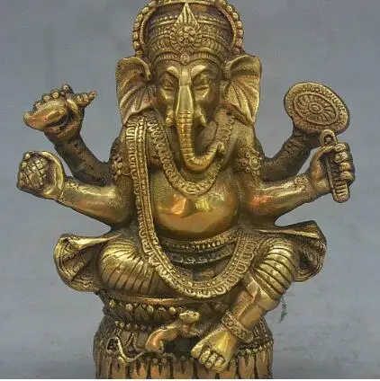 Большой тибетский буддистский стул из чистой латуни 15 см бронзовая статуя