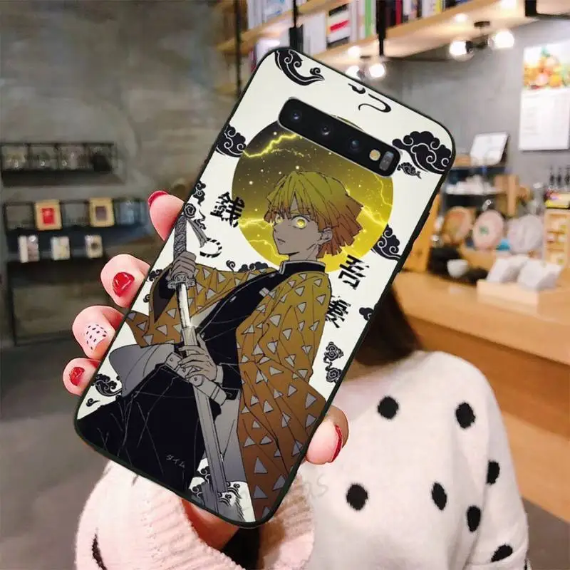

Demon Slayer Agatsuma Zenitsu Phone Case For Samsung A50 A51 A71 A20E A20S S10 S20 S21 S30 Plus ultra 5G M11 funda shell