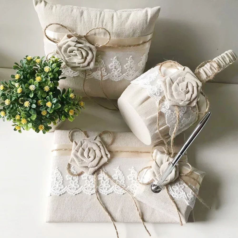 Гостевая книга ручка держатель Серебряная для девочек в цветочек корзинка