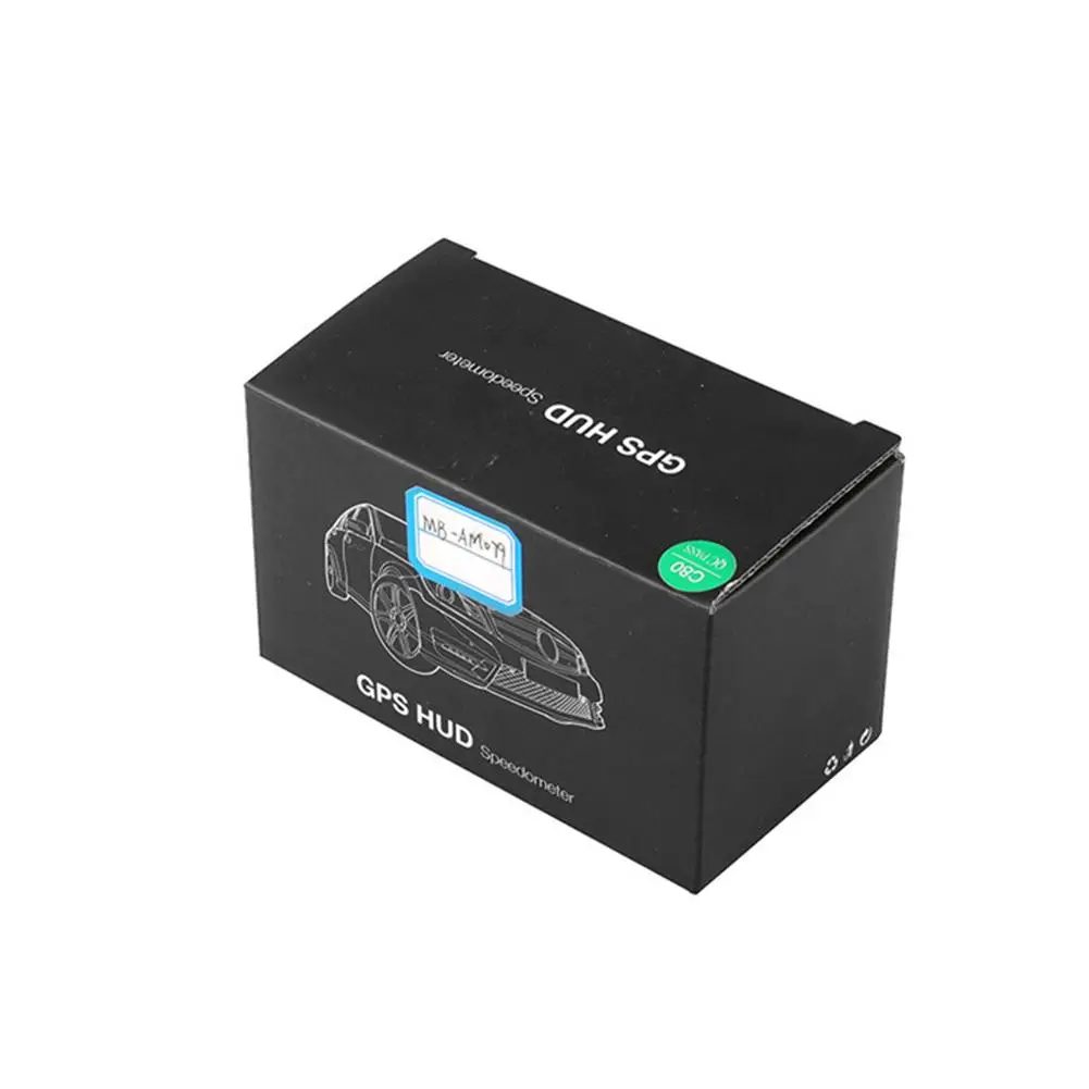 Универсальный цифровой автомобильный HUD Дисплей gps измеритель скорости с