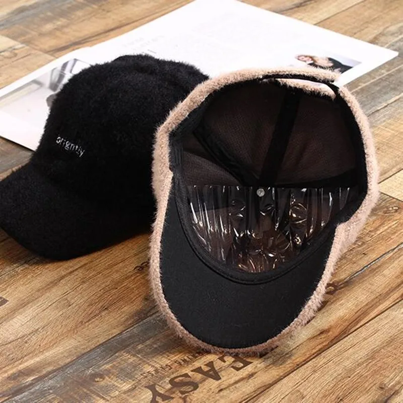 SHALUOTAOTAO New Letter Embroidery Baseball Cap For Women Autumn Winter Thicken Thermal Snapback Caps Students Fashion Tide Hat