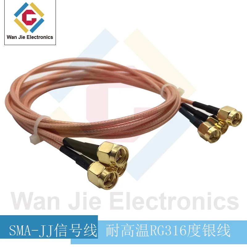 

Sma-jj RF соединитель SMA с двойным штекером, внутренний штырь rg316, высокотемпературный посеребренный соединитель