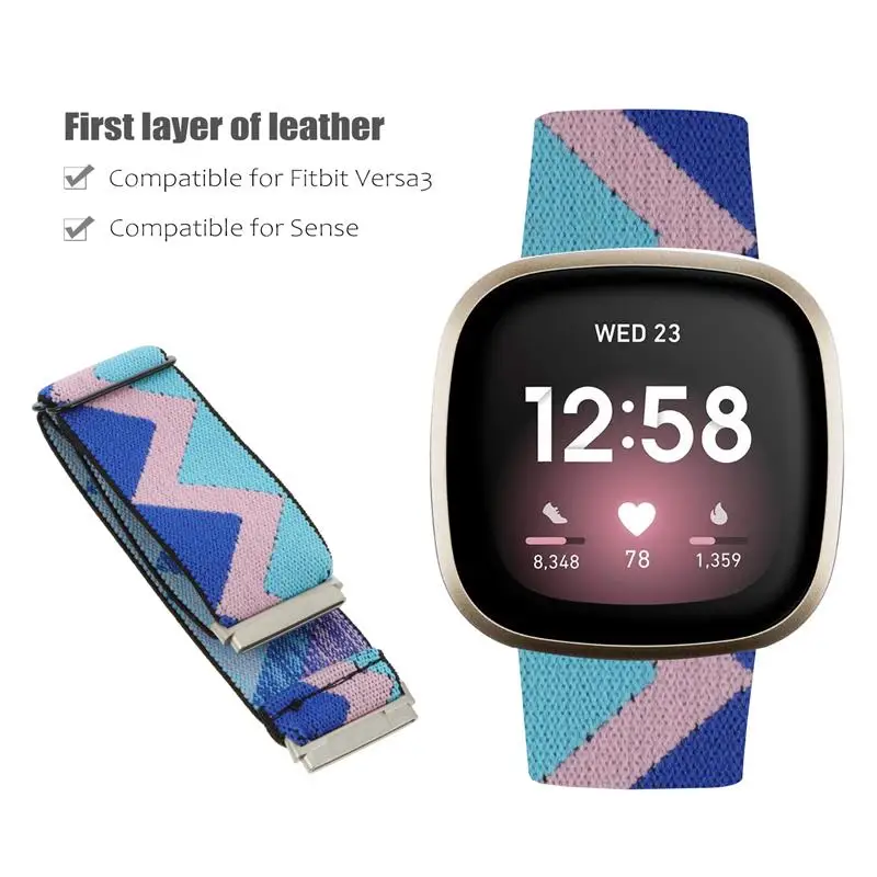 

Weaving Wrist Strap Creative Watch Band Bracelet Compatible for Fitbit Versa