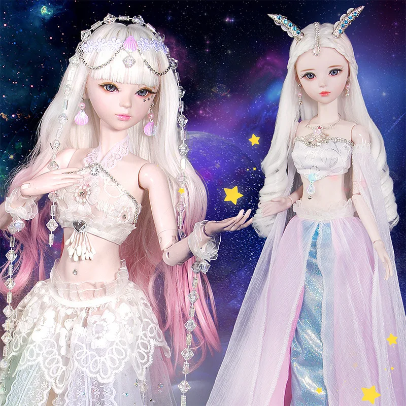 NEW 1/3 BJD Doll 56cm adult sex female Plastic joint moveable doll includes the doll clothes and shoes pink hair