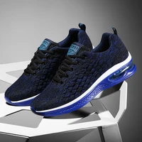 air running shoes men large size 38 46 knitted breathable travel sneakers comfortable cushioning sports shoes mens casual shoes