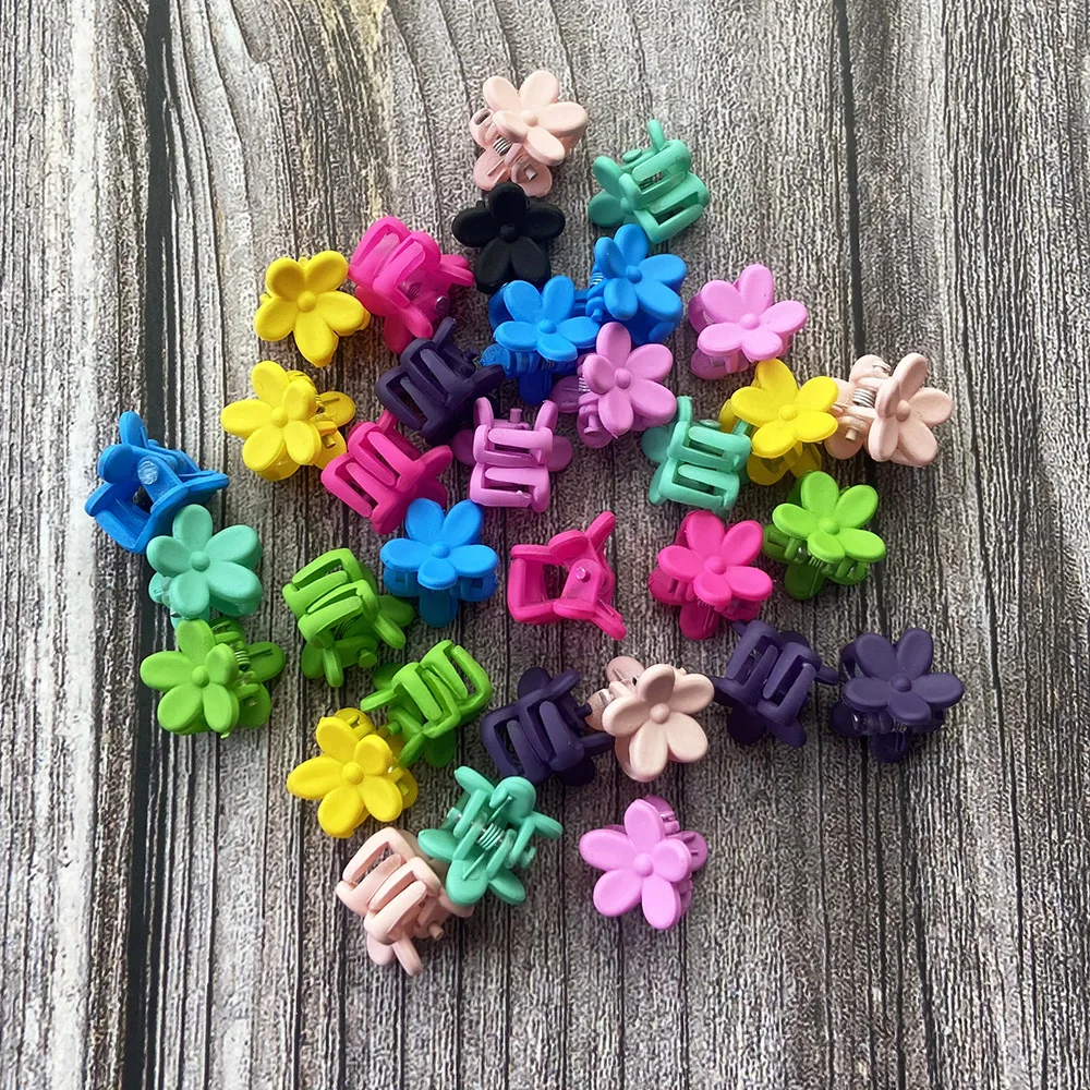 9 пар/карточка маленький акриловый цветочный Краб для волос зажим новый дешевый