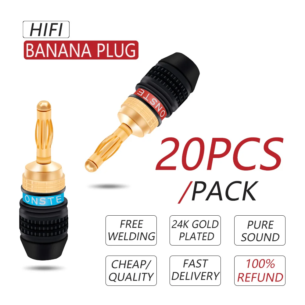 20 шт. Большая распродажа R Разъем типа &quotбанан&quot динамик устойчивый к коррозии