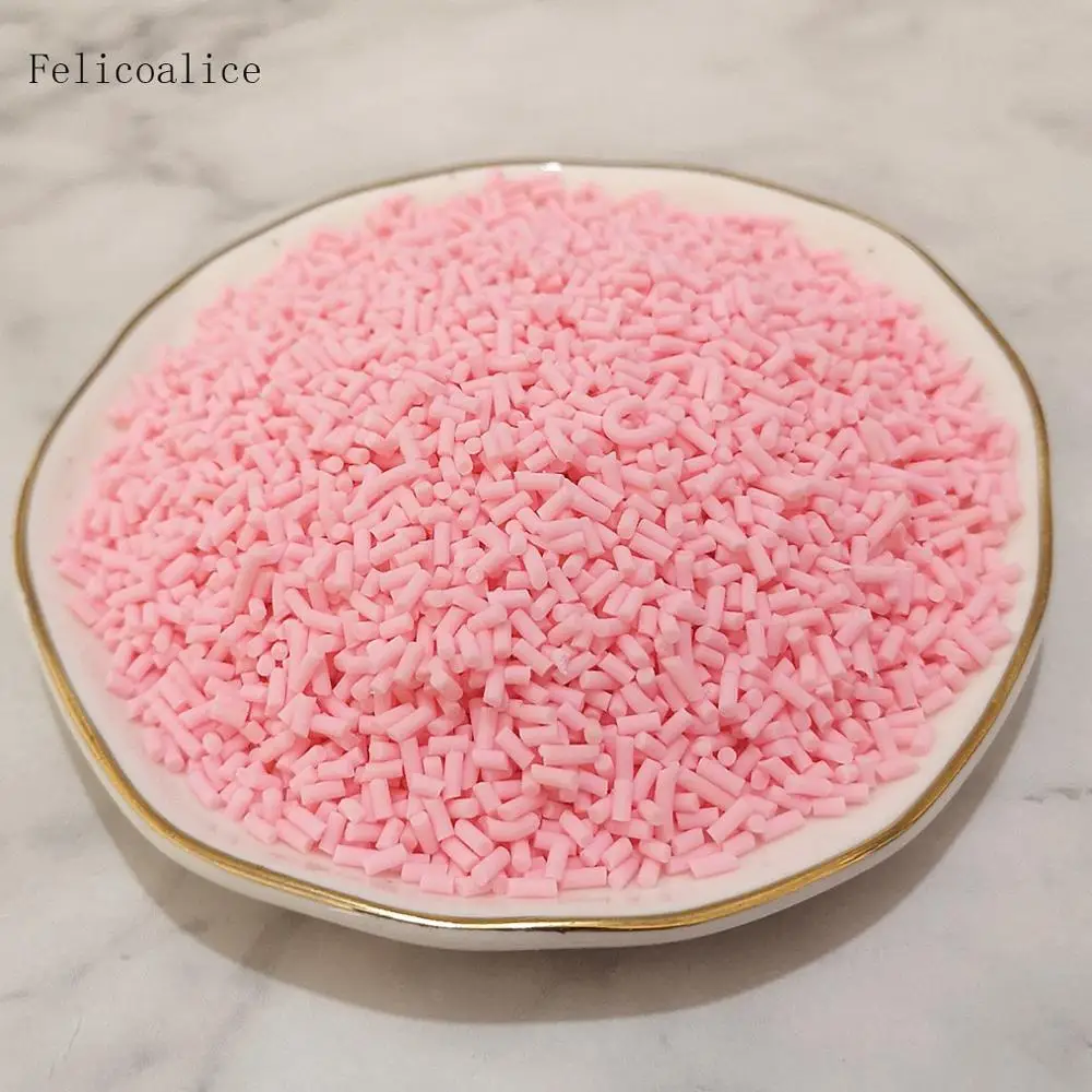 Pink 100g 100 г светильник пастельных цветов слизи глина поддельные конфеты Сладости сахар посыпать украшение для поддельного торта десерт еда частицы наполнитель игрушки - Цвет: Pink 100g