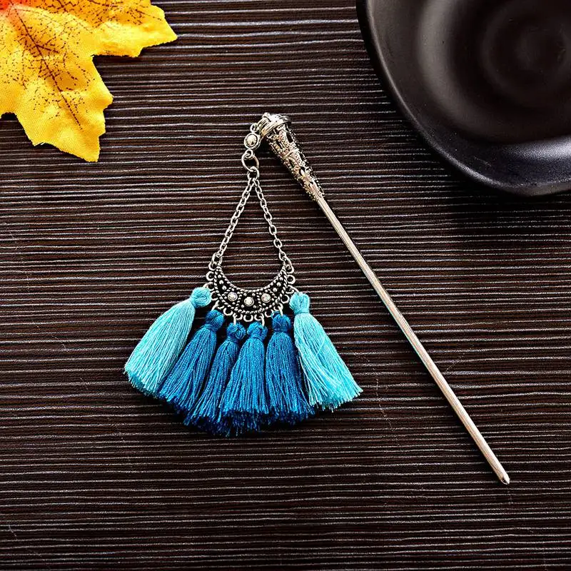 Женские винтажные шпильки для волос в китайском стиле богемные этнические из