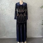 Бархатная осенне-зимняя африканская одежда, мусульманское длинное платье макси, высококачественное модное Африканское платье, африканские платья для женщин