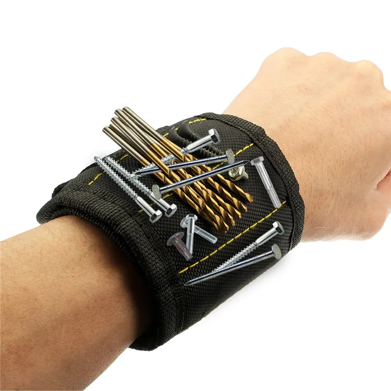 

Magnetic Wristband with Strong Magnets for Holding Screws Nails Drill Bits Great for Your Tool Bag Perfect for Repair Bags