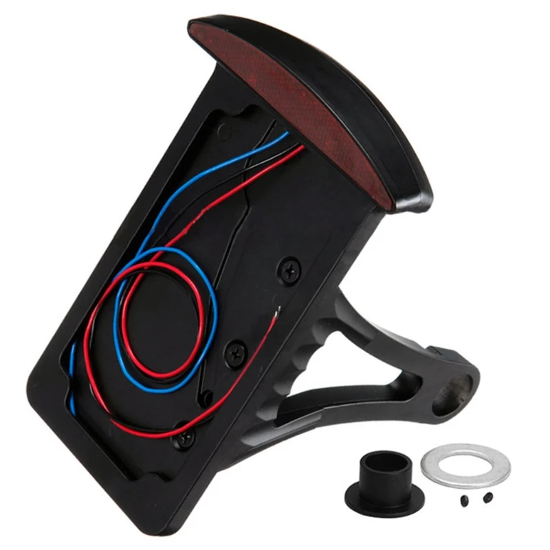 

Aluminum Back Side Mount License Plate Holder LED Tail Brake Light Frame Bracket