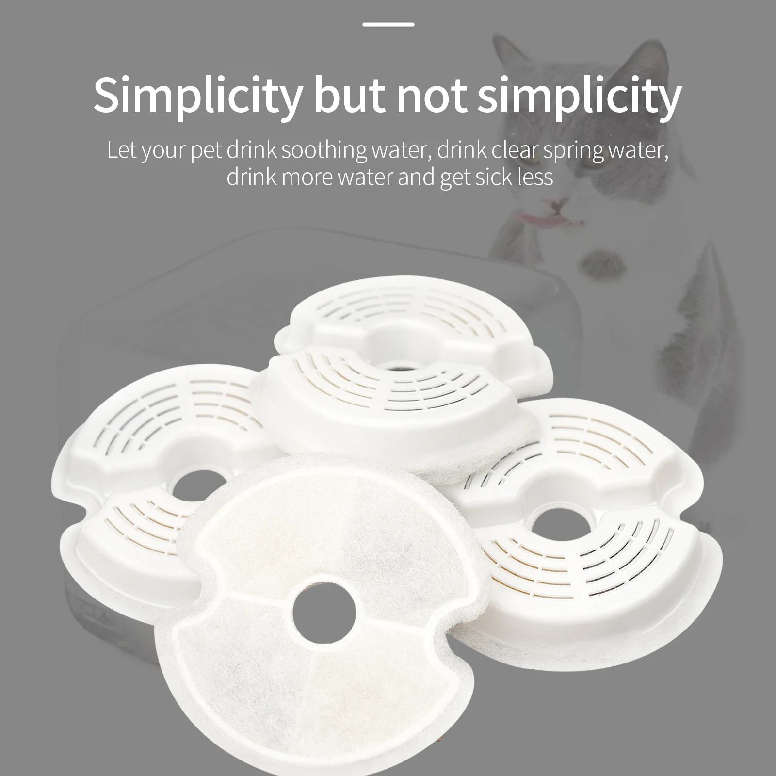 Dog Water Drink Dispenser Bowl Dish Filters Activated Carbon Automatic Pet Drinking Fountain For Cat | Дом и сад