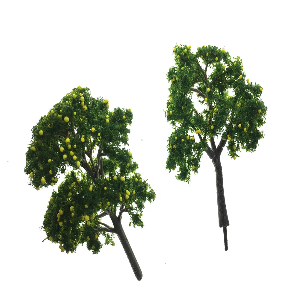 3 шт. миниатюрные пластиковые модели деревьев в масштабе 11 см | Игрушки и хобби