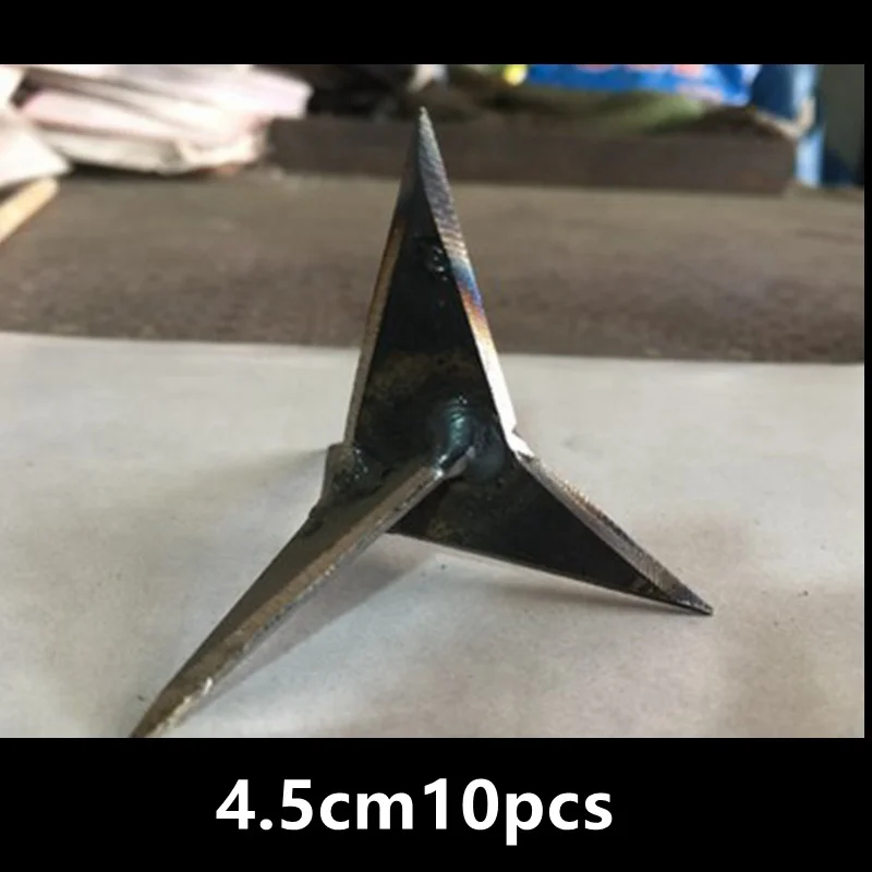 4.5CM 10 шт./лот, профессиональная покрышка с треугольным рисунком, прокол в шинах, гвоздь для шипа, Противоугонная защита, автомобильная аварийная машина KYY9010 - Цвет: 4.5CM