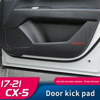 for mazda cx5 2017 2021 car door anti kick pad protection stickers carbon fiber inner door side edge film car accessories