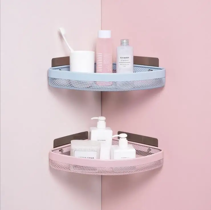 Угловая полка для ванной комнаты без перфорации популярный угловой стеллаж