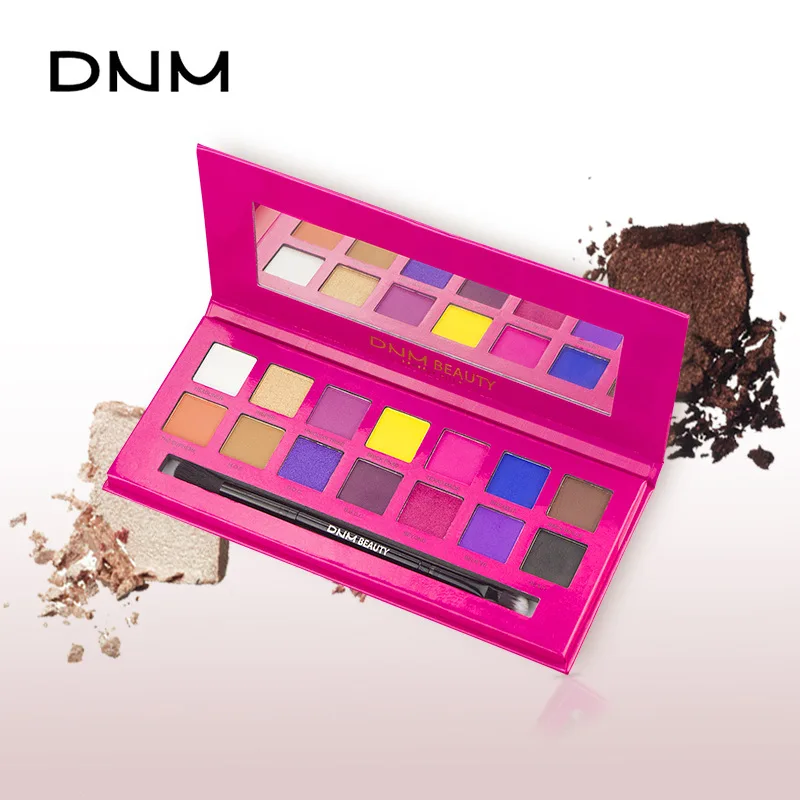

14-color high-gloss color eyeshadow palette, candle light, natural color, no makeup, eye shadow palette with eye shadow brush