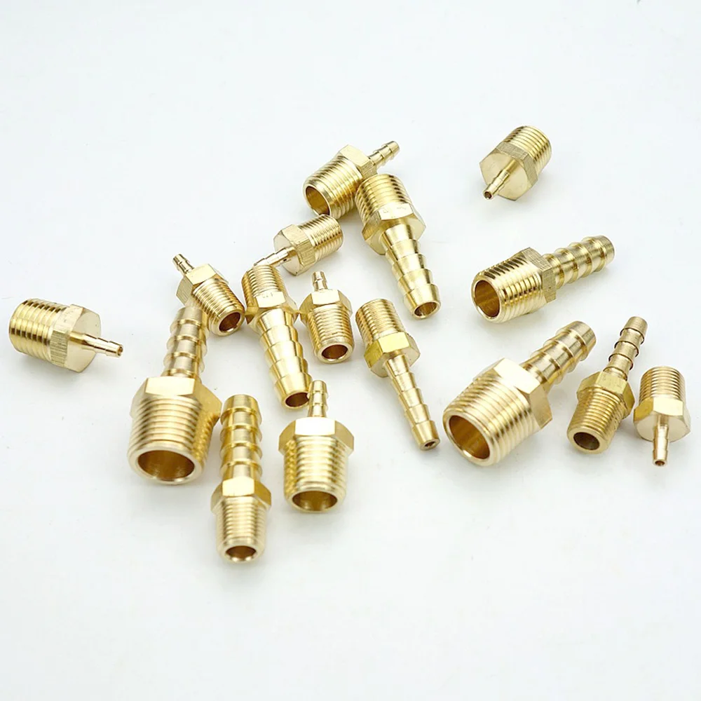 1/" 1/4" 3/" NPT Мужской x шланг Барб хвост латунь топливный фитинг соединитель Адаптер для воды, газа, масла