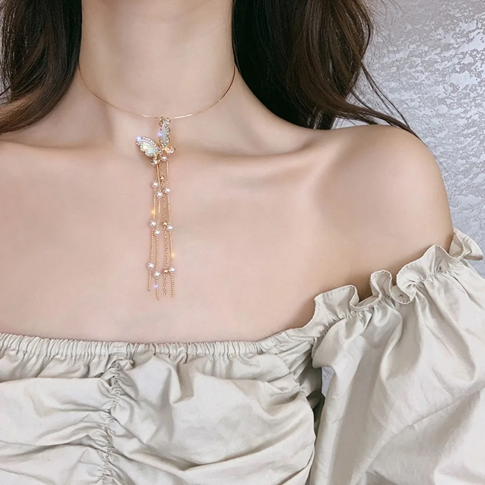 

Vintage Necklace All-Match Neck Chain Designed Neck Pendant Neck Jewelry Golden