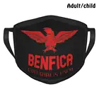 Sl Benfica красная многоразовая маска для лица против пыли для самостоятельной сборки Benfica Sl Benfica Slb Benfica 1904 Benfiquista Futebol Soccer