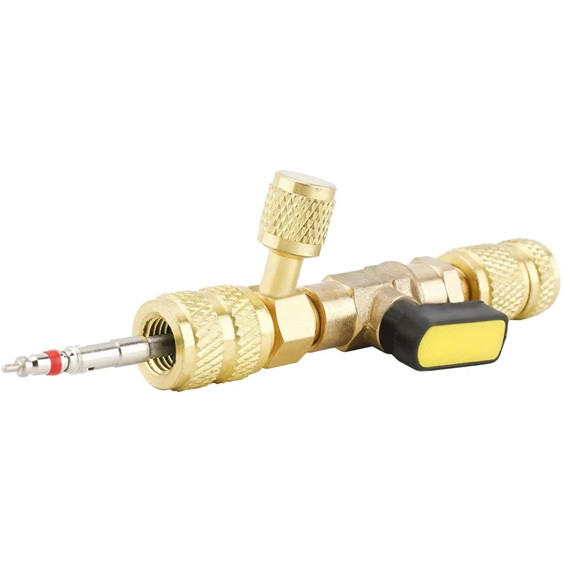 

Valve Core Remover & Installer with Dual Size SAE 1/4 & 5/16 Port for R22 R410A HVAC System