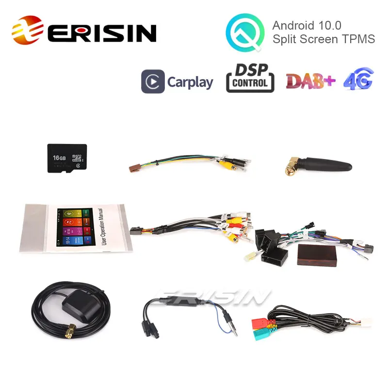 Erisin ES3089C 8 &quotDSP Android 10 0 автомобильный стерео DAB + CarPlay для C/CLK/G Class W209 Vito Viano |