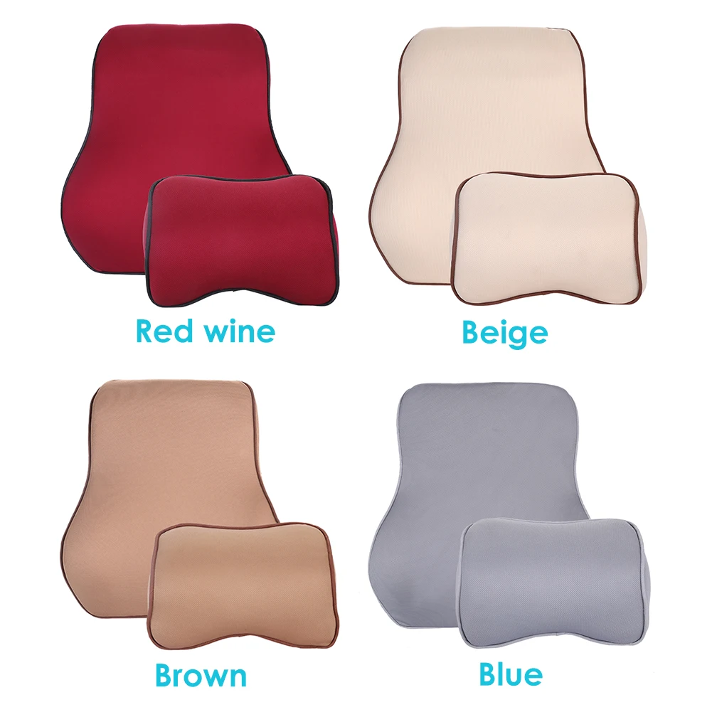 Универсальная автомобильная подушка на подголовник из пены с эффектом памяти +