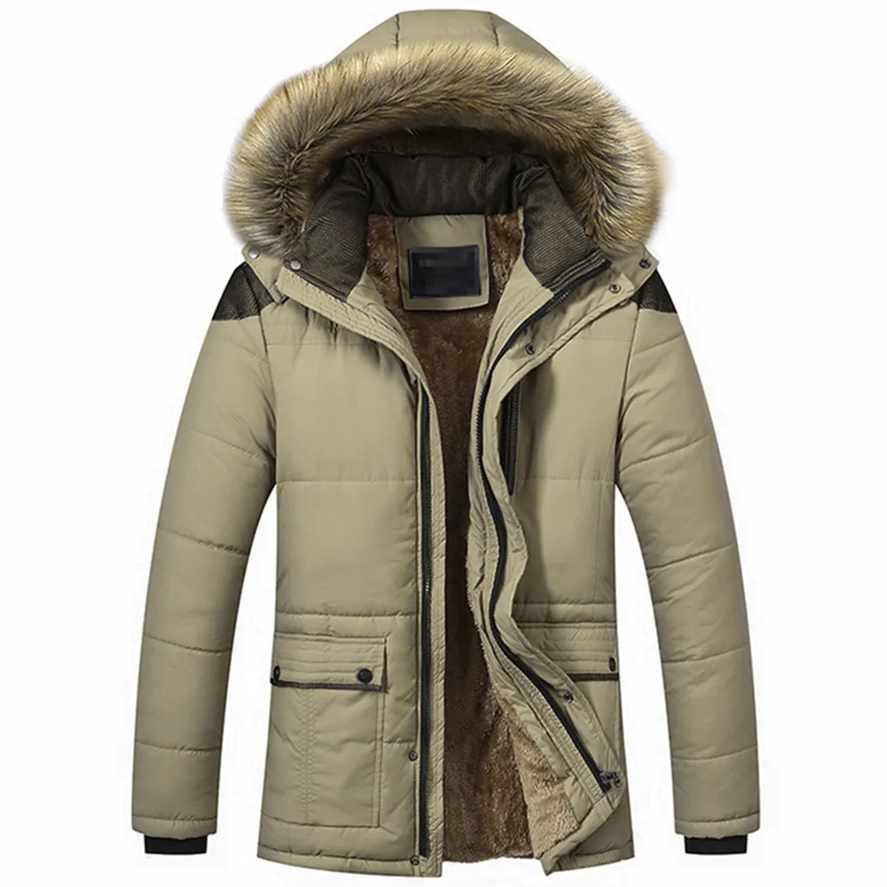 

2021 New Autumn Winter Jackets Parkas Male Warm Hooded Outwear Slim Men Medium Long Coat Casual Down Jacket 5XL