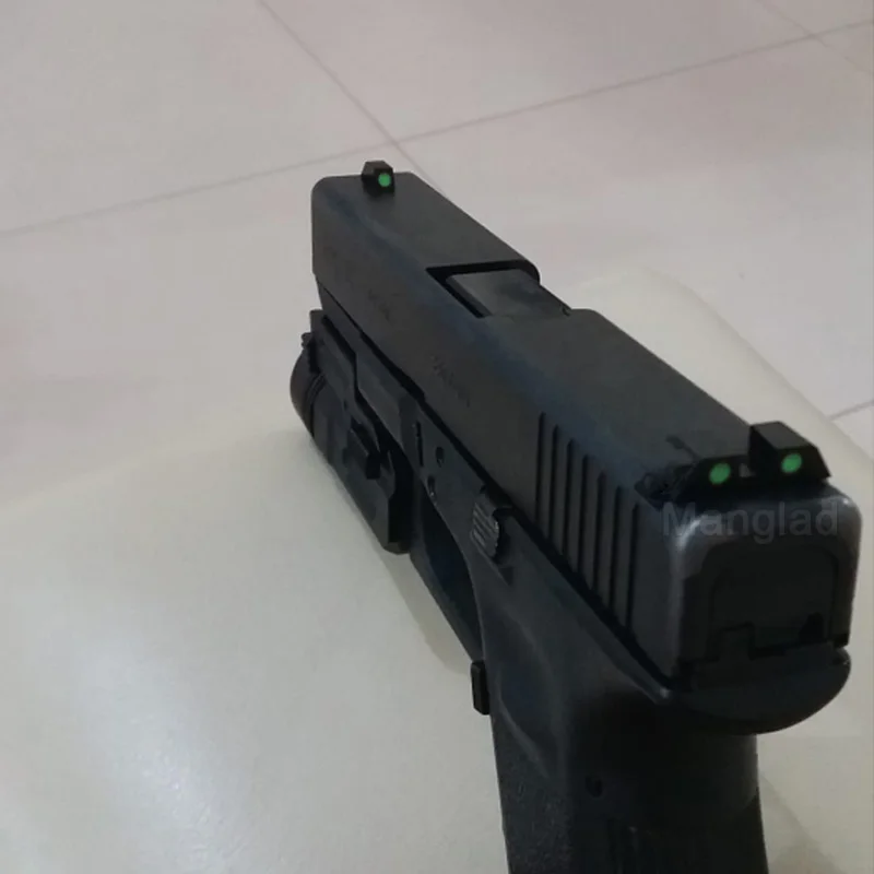 Тактический светящийся в темноте Ночной прицел Glock пистолет ночного видения набор 9 мм клатч передний и задний прицел набор для сумки
