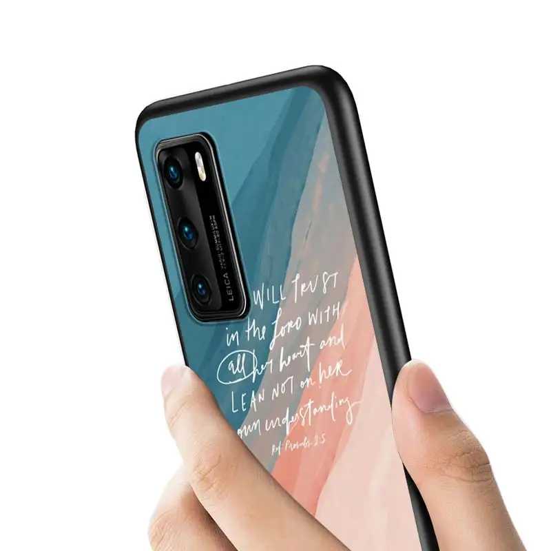 

Hot ciciber bible Style for Huawei P40 P30 P20 Pro P10 P9 P8 Lite E Pro P Smart Z Plus 2020 2019 Phone Case