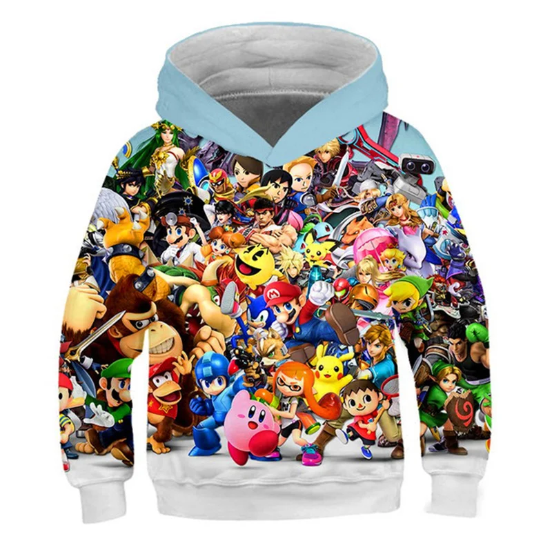 

Young Children Pokemon Hoodie kids girl KAWAI Sweatshirt Boys hoodies Clothes for teenagers Pokémon baby Long Sleeve Fashion Top