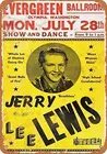 1958, Jerry Lee, Льюис в Олимпии, настенный знак таблички, 8x12 дюймов