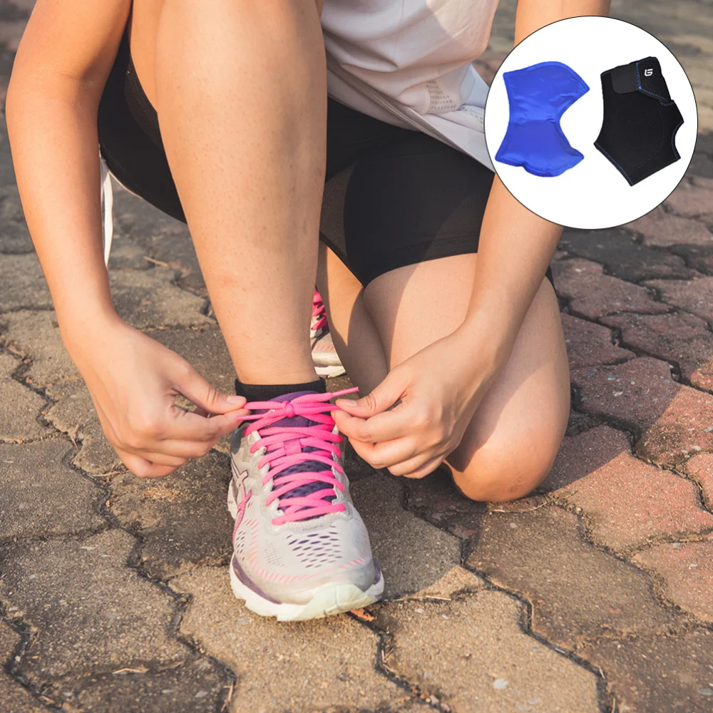 

1pc Safe Durable Ankle Ice Pack Wrap Ankle Freeze Support Brace for Men