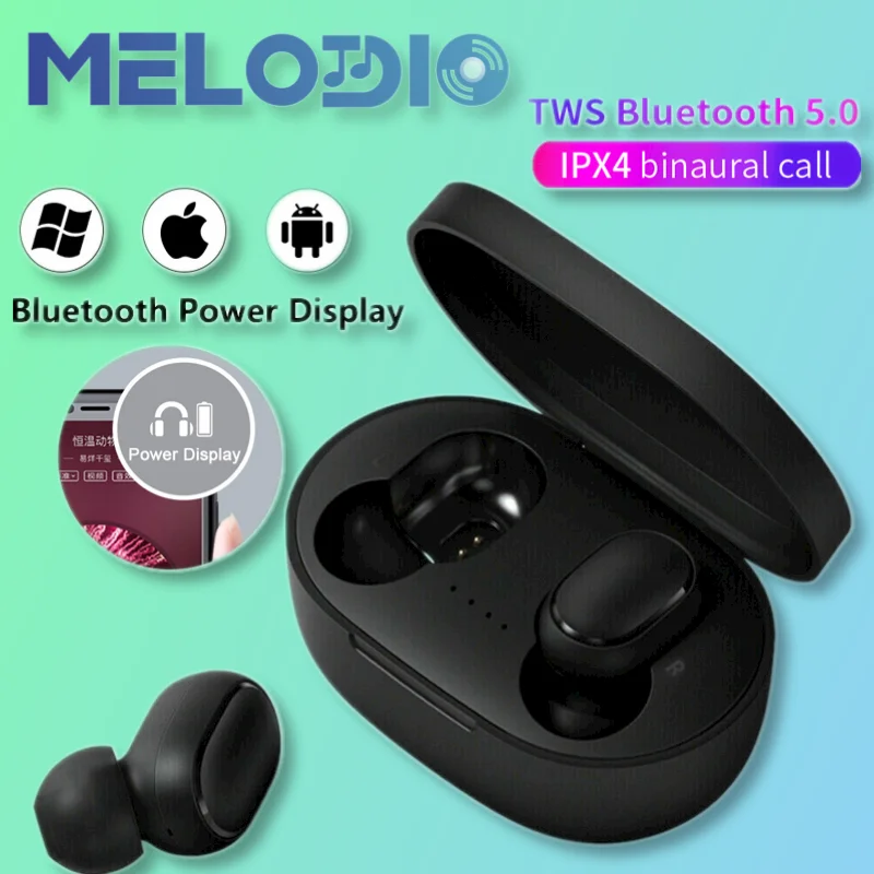 Беспроводные наушники A6s Tws Bluetooth вкладыши Спортивная гарнитура с зарядным боксом