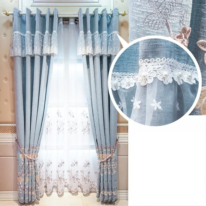 

European Style blackout Curtains for Living Room Bedroom Elegant Curtain For Windows treatment Drapes