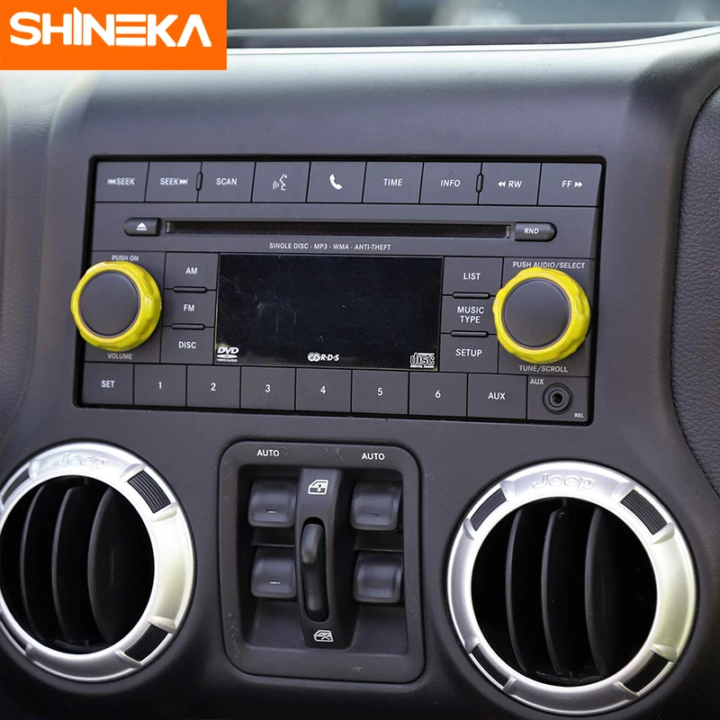 Внутреннее литье Кондиционера Переключатель CD кнопка ручка для Jeep Wrangler JK JKU 2011- компас 2010- Патриот 2011