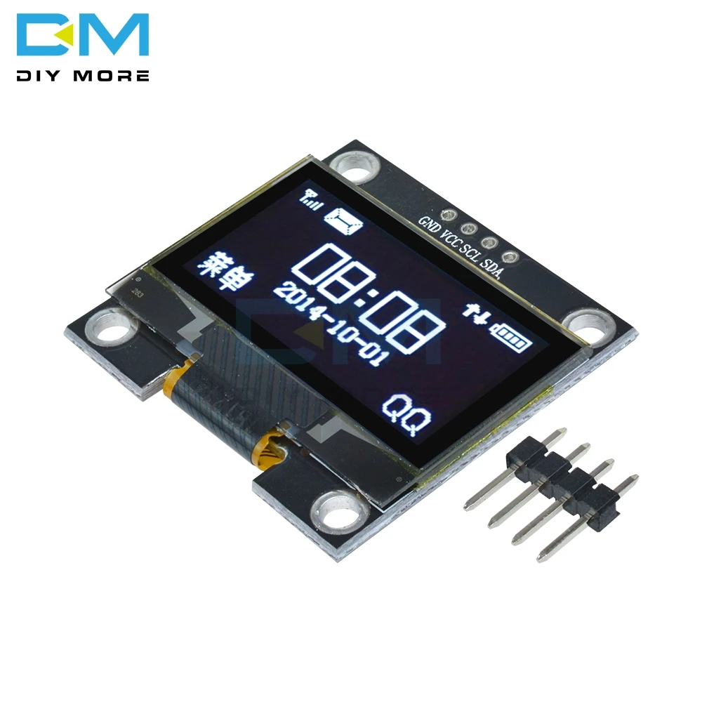 128x64 SSH1106 4PIN 1," 1,3 дюймов IIC IEC Серийный Цифровой OLED ЖК-дисплей белый синий модуль для Arduino 12864 плата с ЖК-экраном