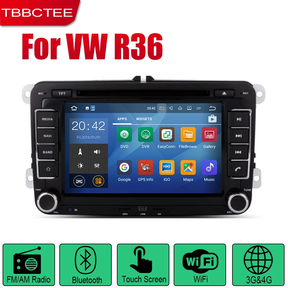 TBBCTEE Авто Радио 2 Din Автомобильный dvd-плеер на основе Android для Volkswagen VW R36 2010 2011 2012 2013
