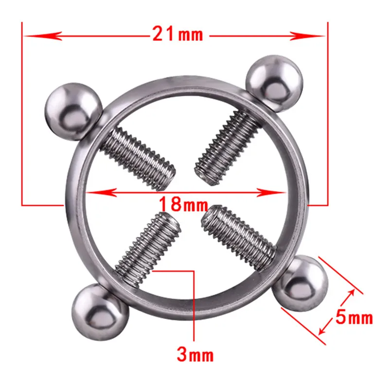 Сексуальное ювелирное изделие для тела женщин кольцо из сплава с винтом сосков