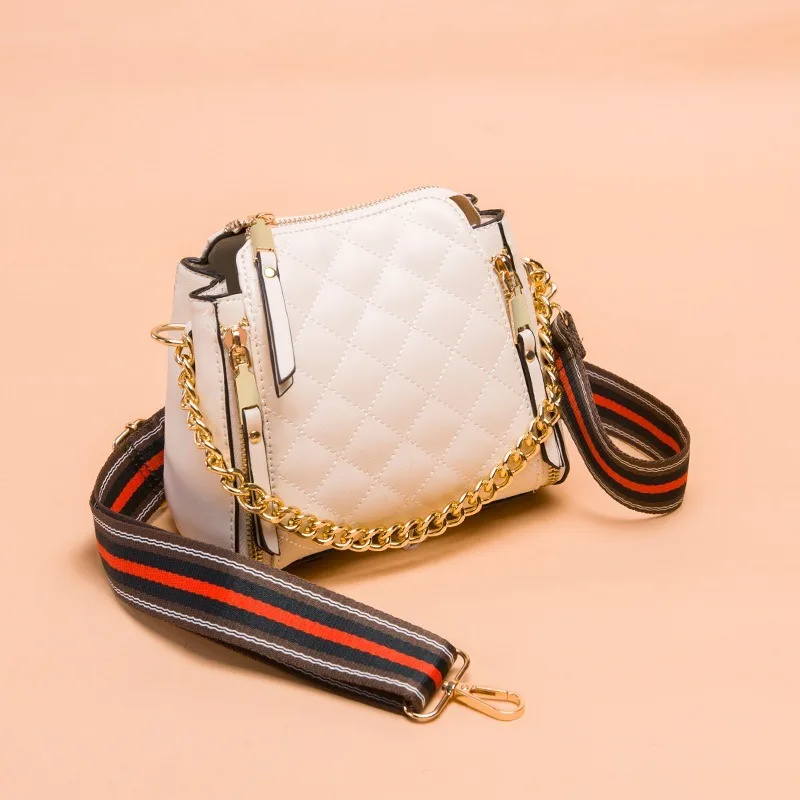 Fashion Female Shoulder bags for women 2020 mini leather tote Crossbody bag designer small bucket purses Chains ladies handbags | Багаж и