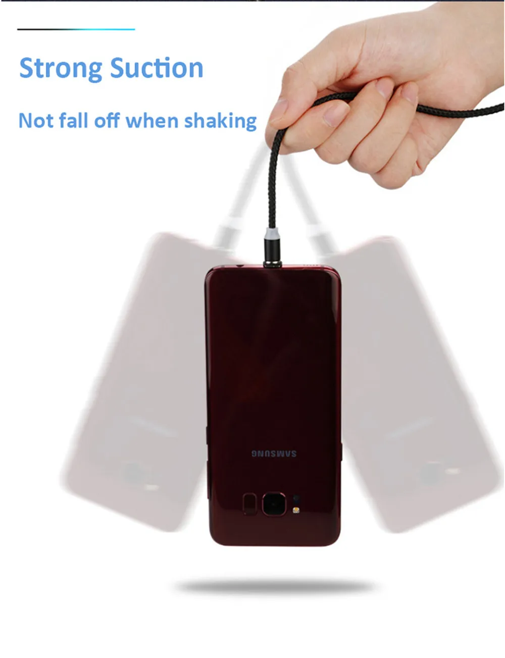 Магнитный кабель Micro USB Type-C 1 м/2 м для Huawei honor 7a 7c 6c pto 7x 8x 9x 8a v20 10i xiaomi Note 8 Samsung galaxy A70 A40