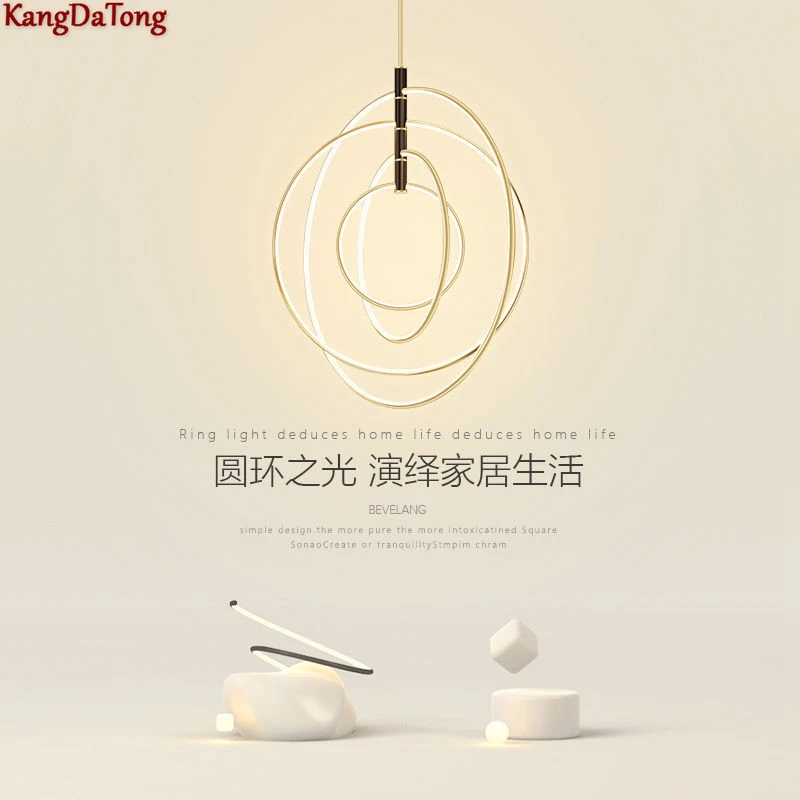 

High Light Transmission Acrylic Aluminum Led Chandelier Living Room Dining Room Master Bedroom Ceiling Indoor Hanging Fixed Lamp