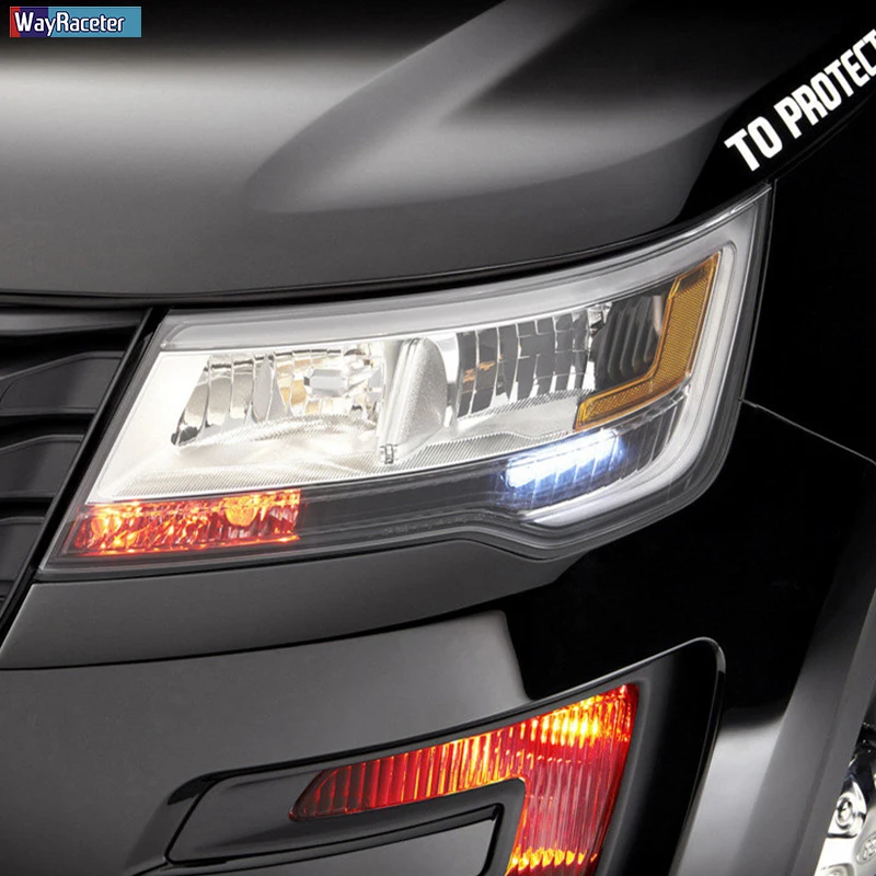 Защитная пленка для фар автомобиля Прозрачная черная наклейка из ТПУ Ford Explorer 2016