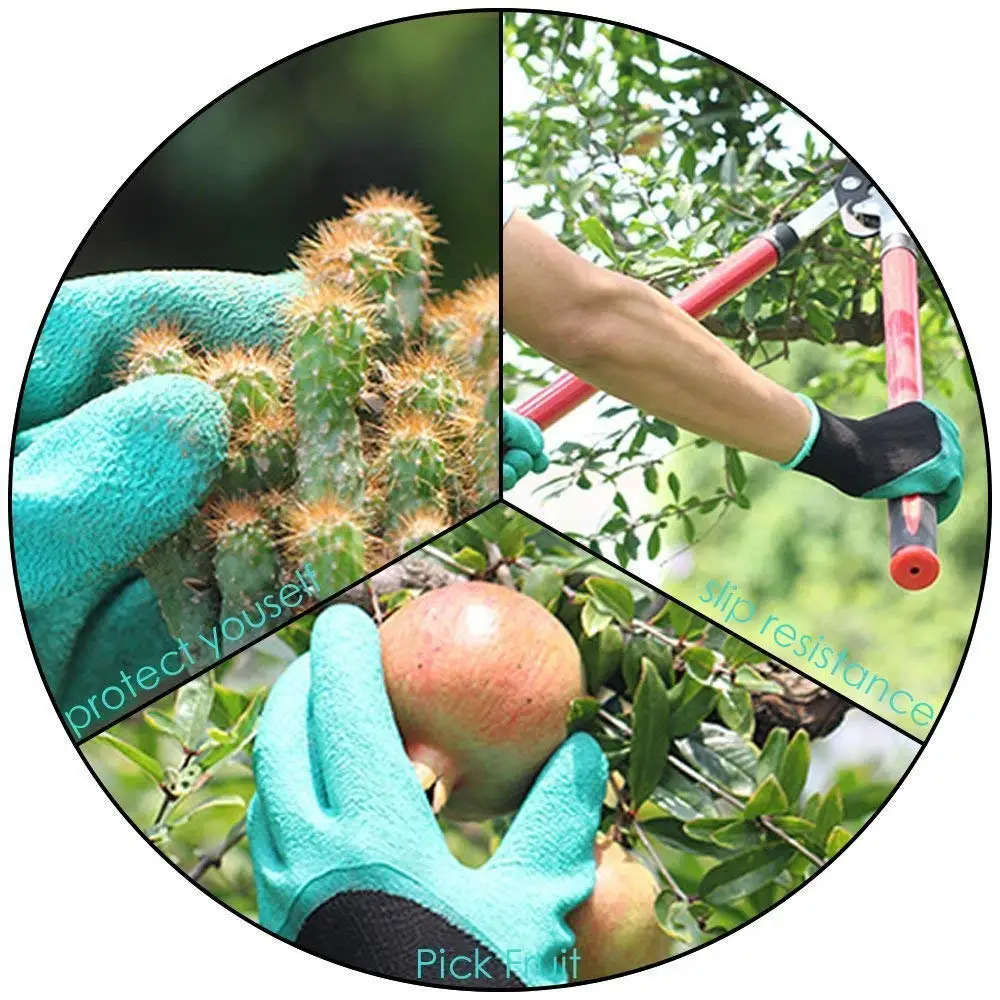 Садовые Перчатки Genie с когтями фиолетовые водонепроницаемые и дышащие перчатки