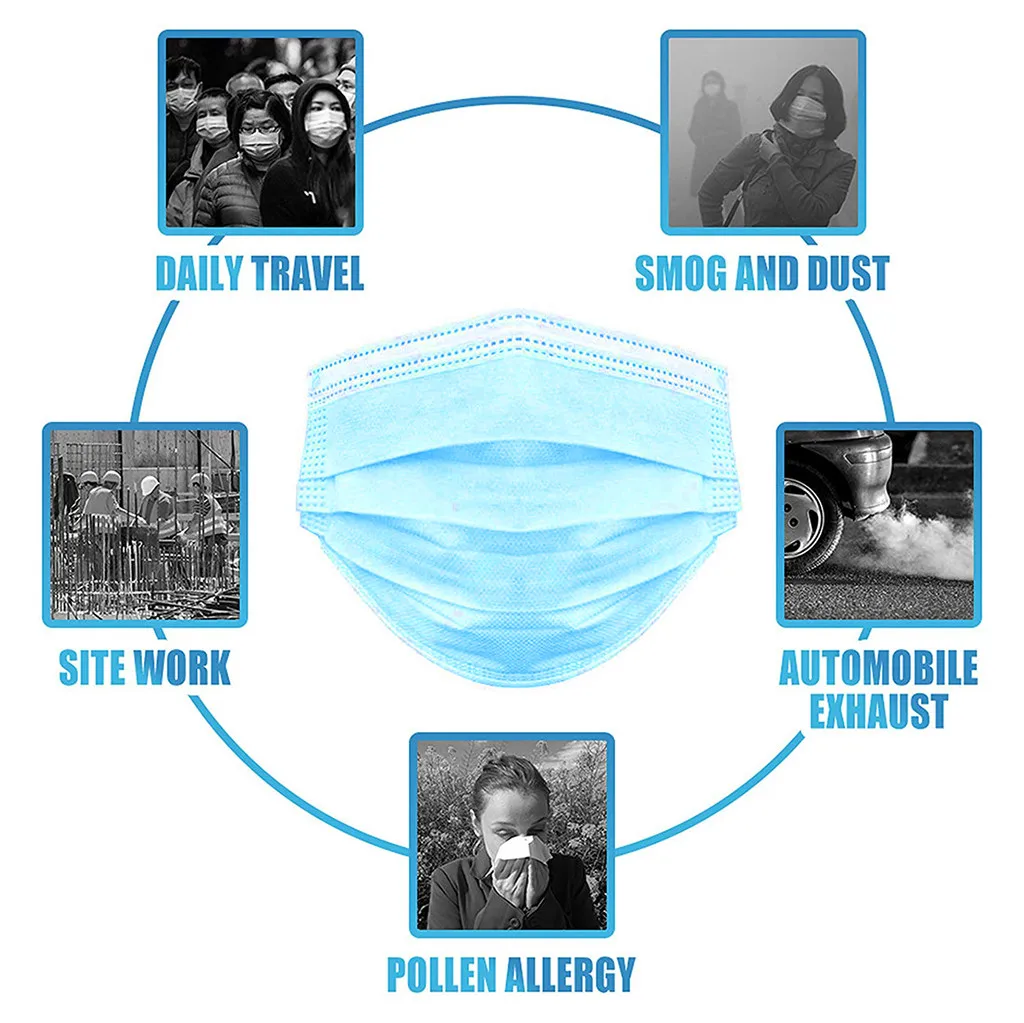 100 шт хлопчатобумажная ткань детские одноразовые лицевые уличные солнцезащитные