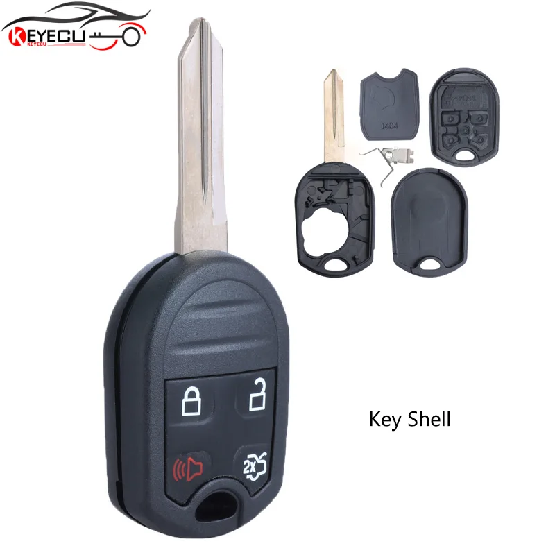 KEYECU 2 шт./лот 4 Замена кнопки дистанционного ключа оболочки корпуса брелок для Ford