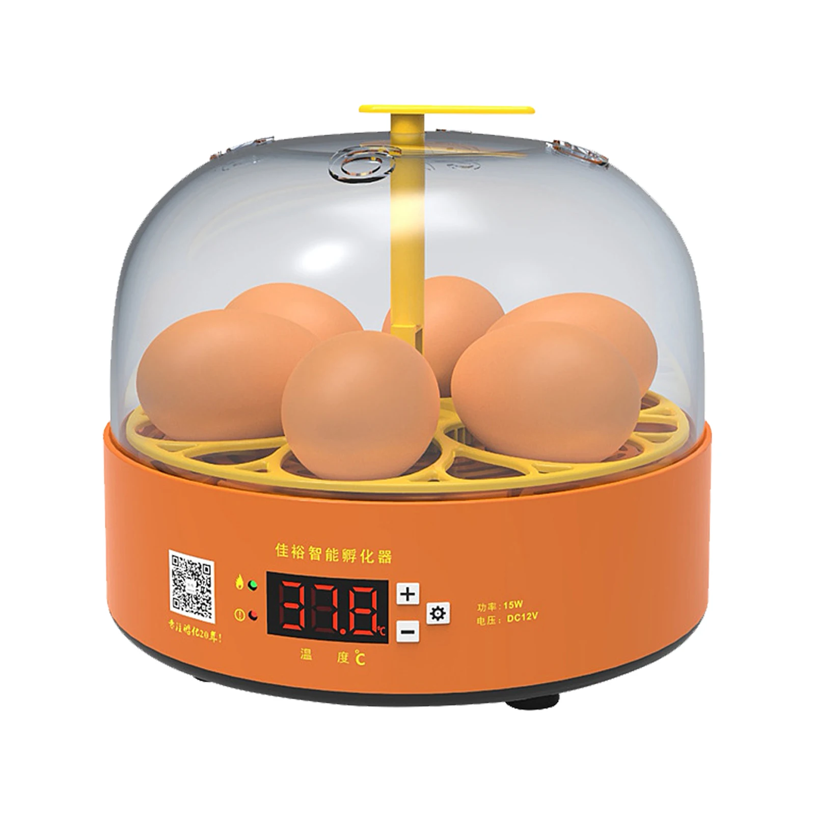 

Домашний умный автоматический мини-инкубатор для 6 яиц, инкубатор с контролем температуры для курицы, утки, перепелов, птицы