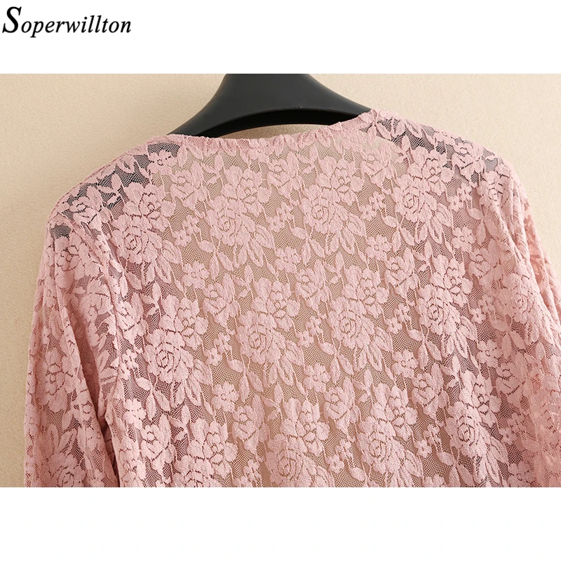 Лето 2019 кимоно кардиган белый черный кружевная Солнцезащитная блуза Женская