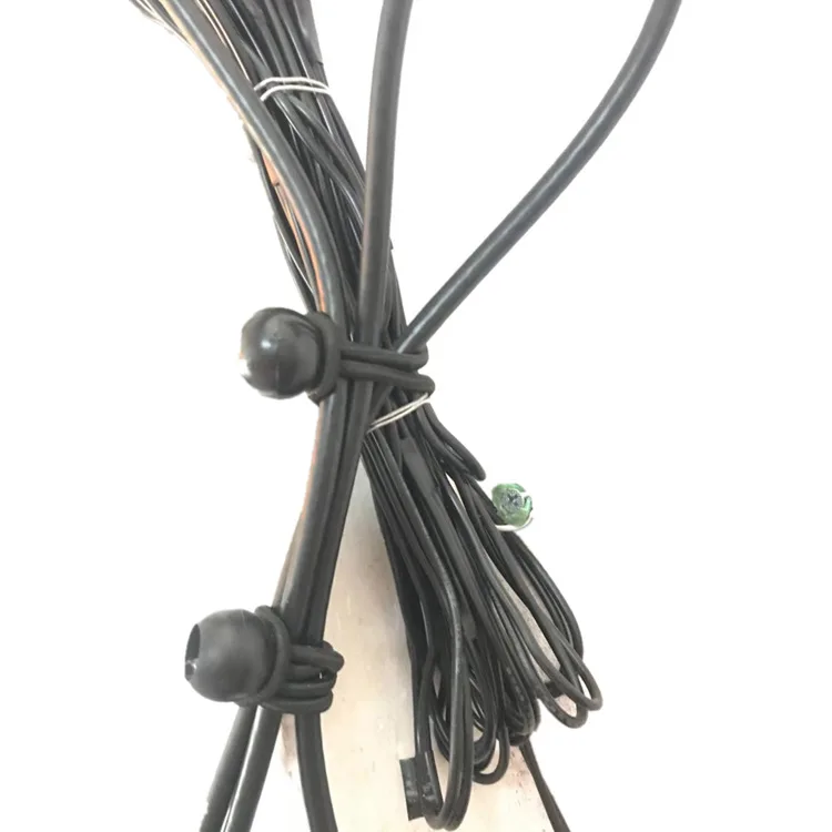 

NEW 50PCS Tent High Elastic Ball Bands Plastic Ball Head Bungee Cords Trampoline Baggage Belts Tent Tie Outdoor Camping Supplies